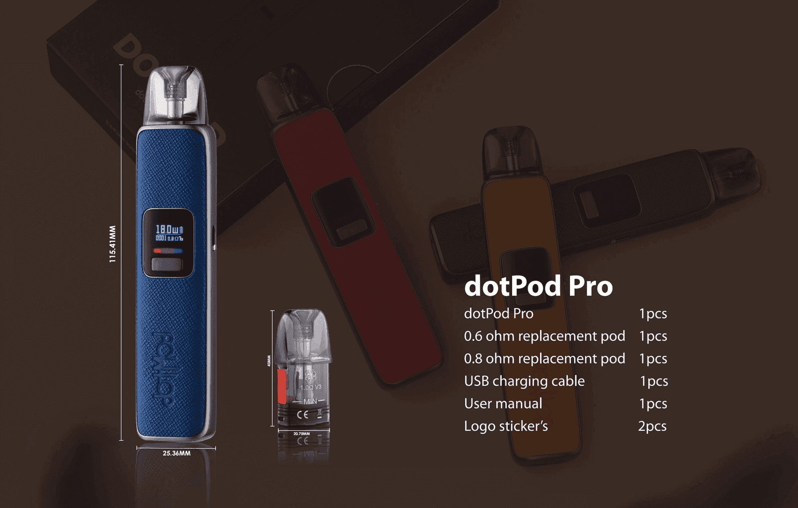 DOTMOD佩特里DOTPOD S PRO 35W電子煙主機空倉煙彈:圖片 2