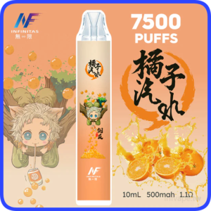 INF無限電子煙鬼滅之刃聯名一次性拋棄式7500口【橘子汽水】