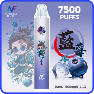 INF無限電子煙鬼滅之刃聯名一次性拋棄式7500口【藍莓】