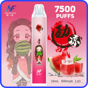 INF無限電子煙鬼滅之刃聯名一次性拋棄式7500口【西瓜】